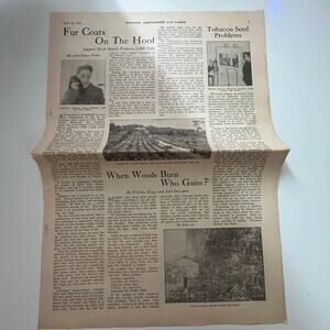Fur Coats on the Hoof John Edgar Prater 1940 Racine WI Clipping SAH5-2